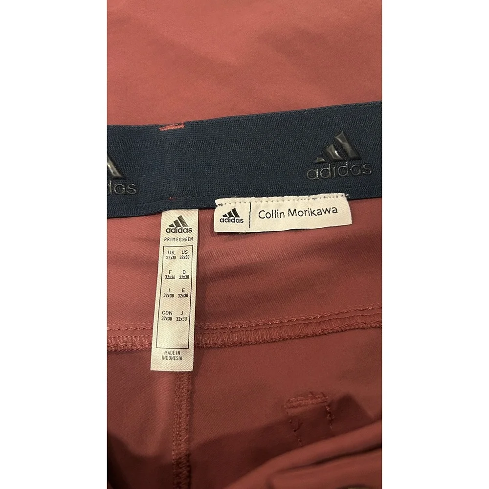 Adidas Golf Go-To 5 Pocket Pants 32 Burgundy Collin Morikawa Player-Issued 07/22
